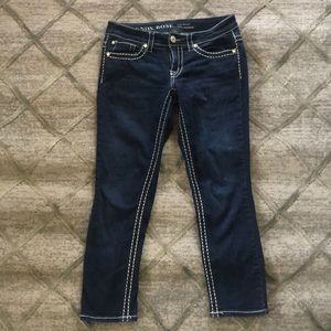 Knox Rose - Dark Wash Crop Jegging